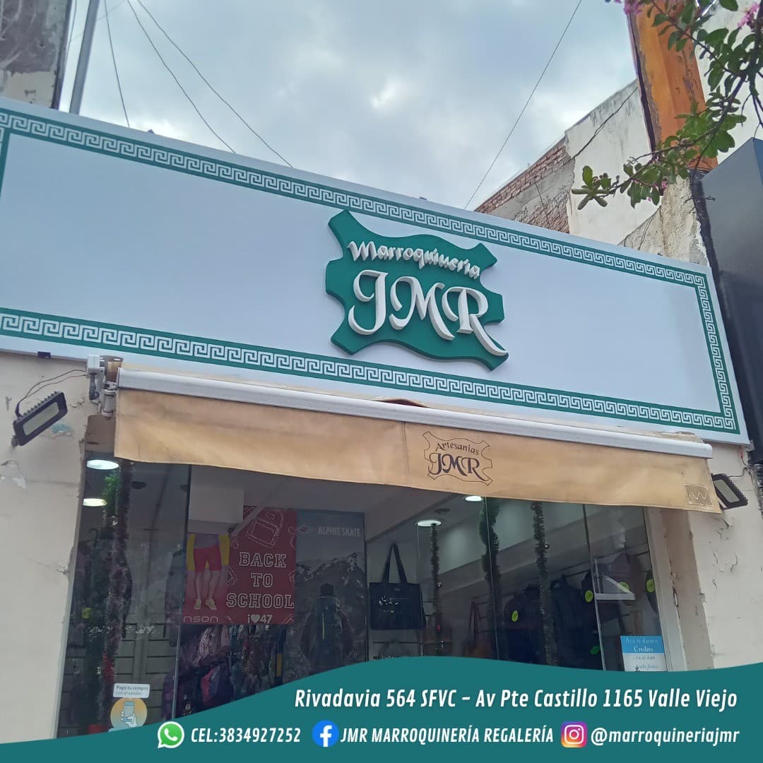 Fachada Marroquinería JMR